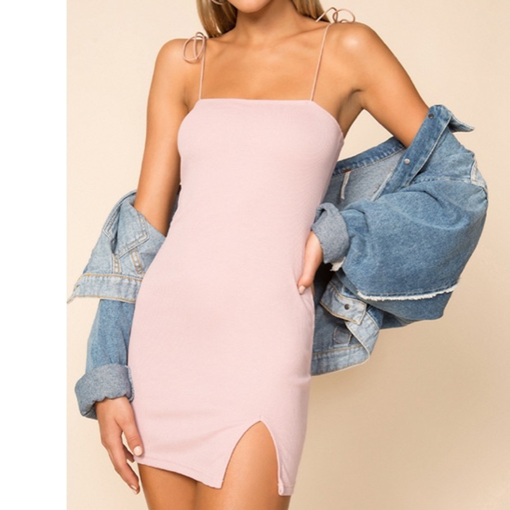 Superdown pink mini dress